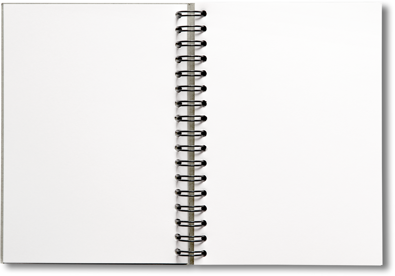 Blank Open Spiral Notebook 